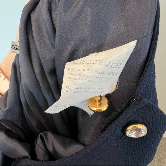 Valentino Miss V Vintage 1980s Navy Pencil Dress SZ 44 Medium - Picture 8 of 9